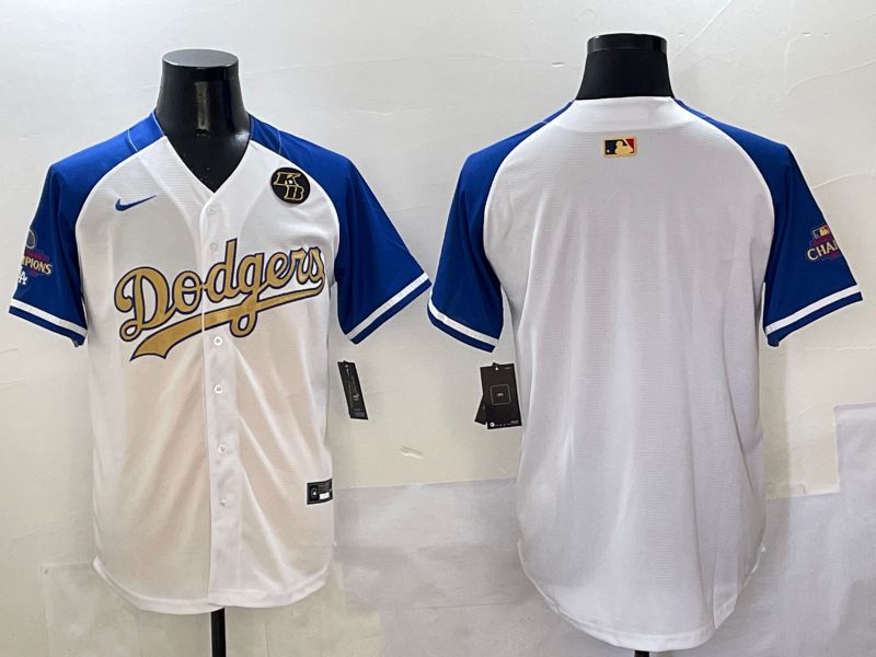 Men Los Angeles Dodgers Blank White Blue Gold Game Nike 2025 MLB Jersey style 4295->los angeles dodgers->MLB Jersey